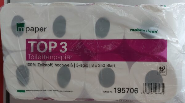 Toilettenpapier 1Pack zu 8Rollen
