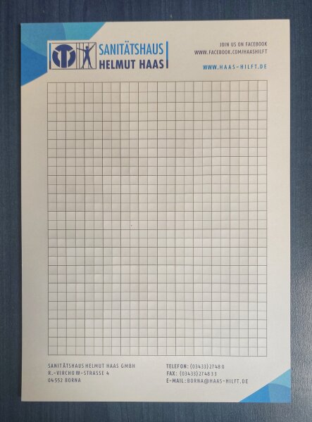 A5 Notizblock "Haas"