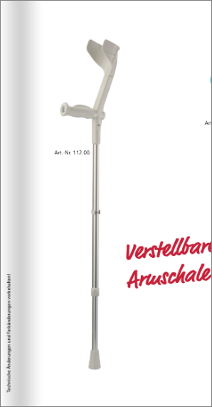 Rebotec Paar Unterarmstützen anatom. Softgriff