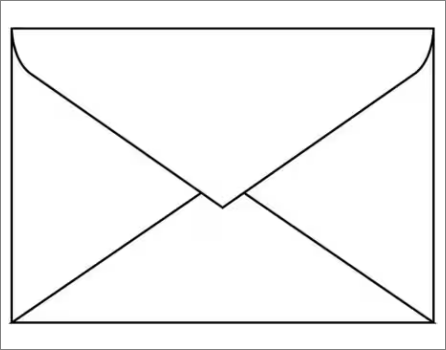 Briefumschlag, klein, Stück