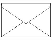 Briefumschlag, klein, Stück