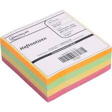 Haftnotiz-Würfel, selbstklebend, bunt