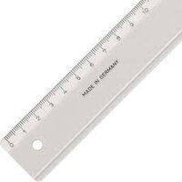 Lineal 20 cm, rauchgrau