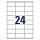 Universal Etiketten, 70x36mm, 1 Blatt, 24 St.