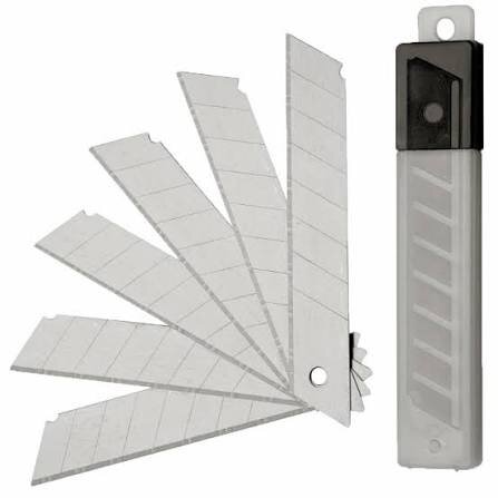 Cuttermesser Klingen, 18mm, 10 Stück